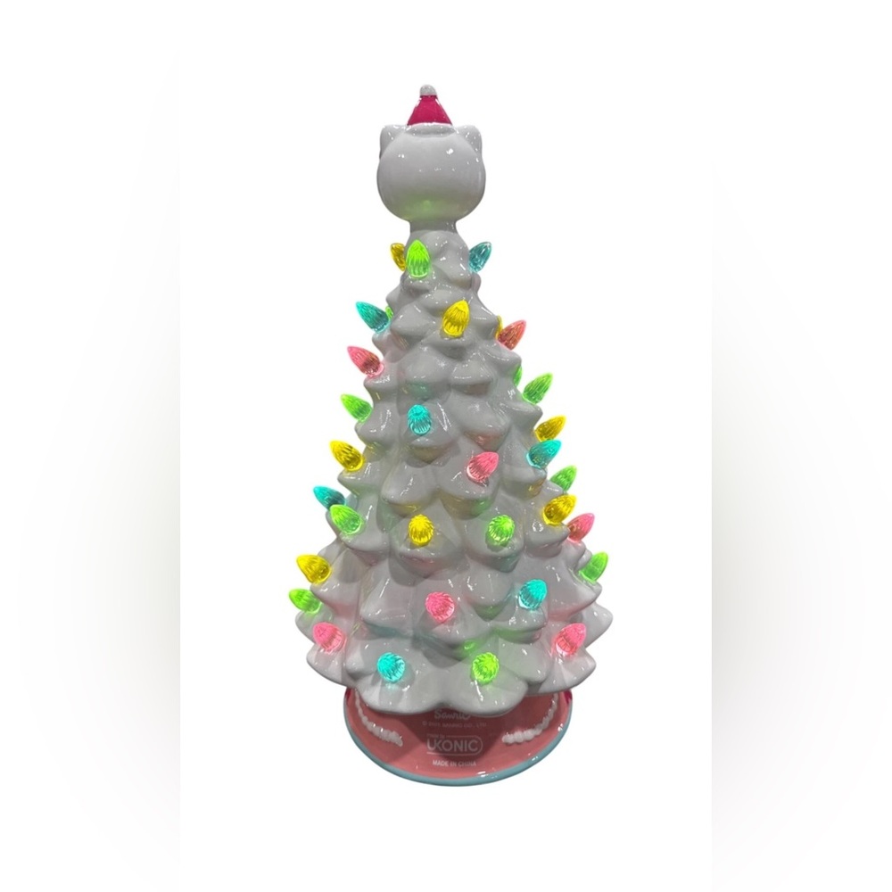 The Hello Kitty Ceramic Christmas Tree with Multi-Color Lights by Ikonic - Picture 4 of 12